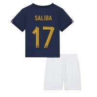 Dječji Nogometni Dres Francuska William Saliba #17 Domaci SP 2022 Kratak Rukav (+ Kratke hlače)